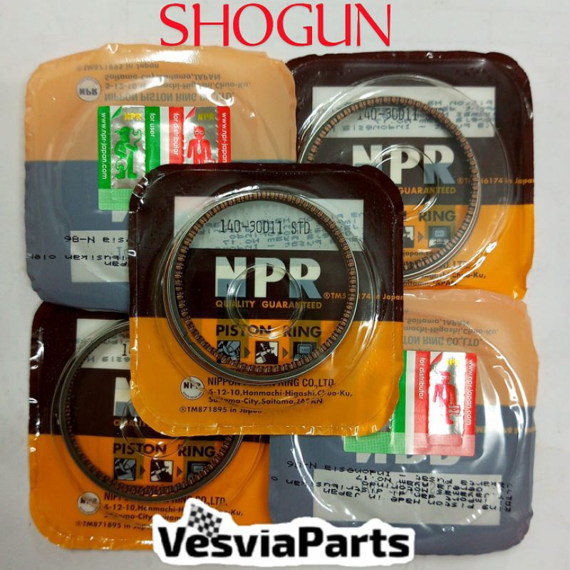 RING SEHER RING PISTON SHOGUN MIO XB STD 53,5 (30D) NPR NPP