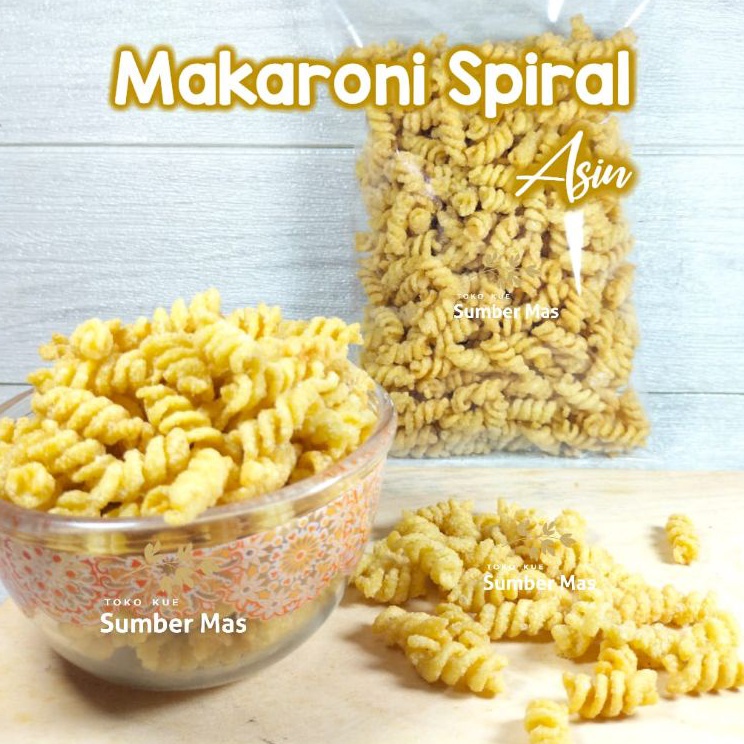

Readystock MAKARONI SPIRAL ASIN 500gr / MACARONI SPIRAL /MAKRONI KILOAN
