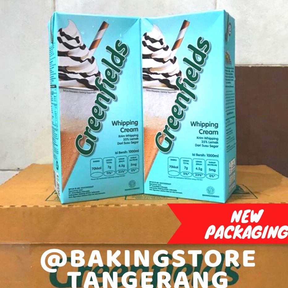 

Stok Banyak Whipping Cream greenfields 1 liter