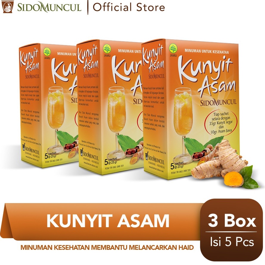 

Big Sale Sido Muncul Minuman Kunyit Asam 3x5's - Membantu Melancarkan Haid