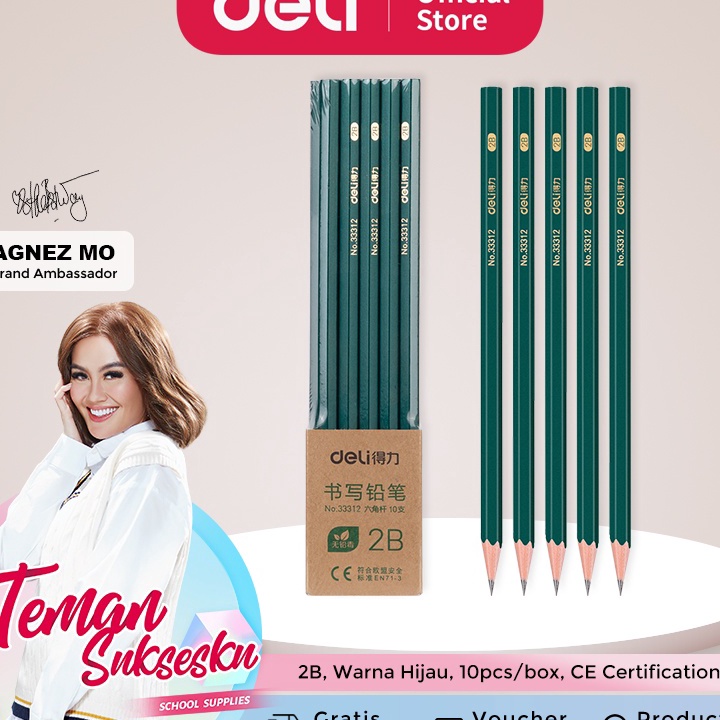 

Ready Deli Pensil Kayu HB/2B 10pcs/Box 33312 ☇✯✱