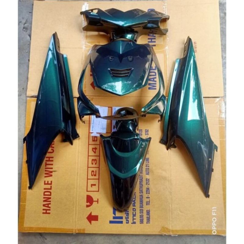 Cover Full Body Honda Beat Karbu Lama Warna Hijau Botol/full body halus beat karbu hijau botol cat c