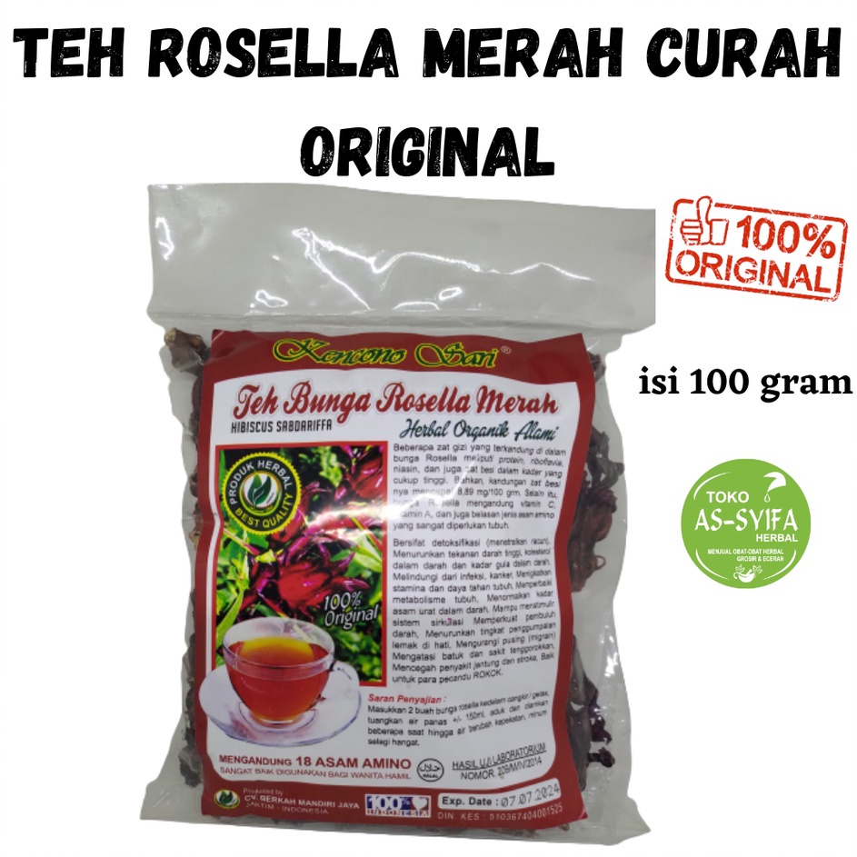 

Ready Stok Teh Rosella Merah Kencono Sari / Teh Bunga Rosella Merah Curah / Teh Rosella Merah Premium / Teh Rosella Untuk Diet