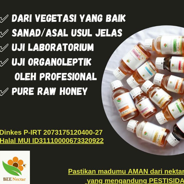 

Murah Raw Honey Madu Asli Murni Bee Nectar 1,250 gr