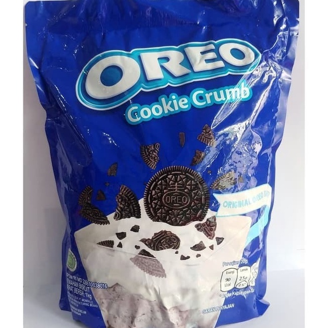 

Laris OREO COOKIE CRUMB ORIGINAL 1 KG / hancur diced remuk kasar MONDELEZ