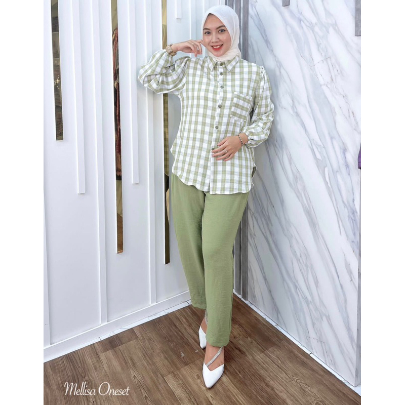 Mellisa oneset - cey airflow import - setelan crinkle