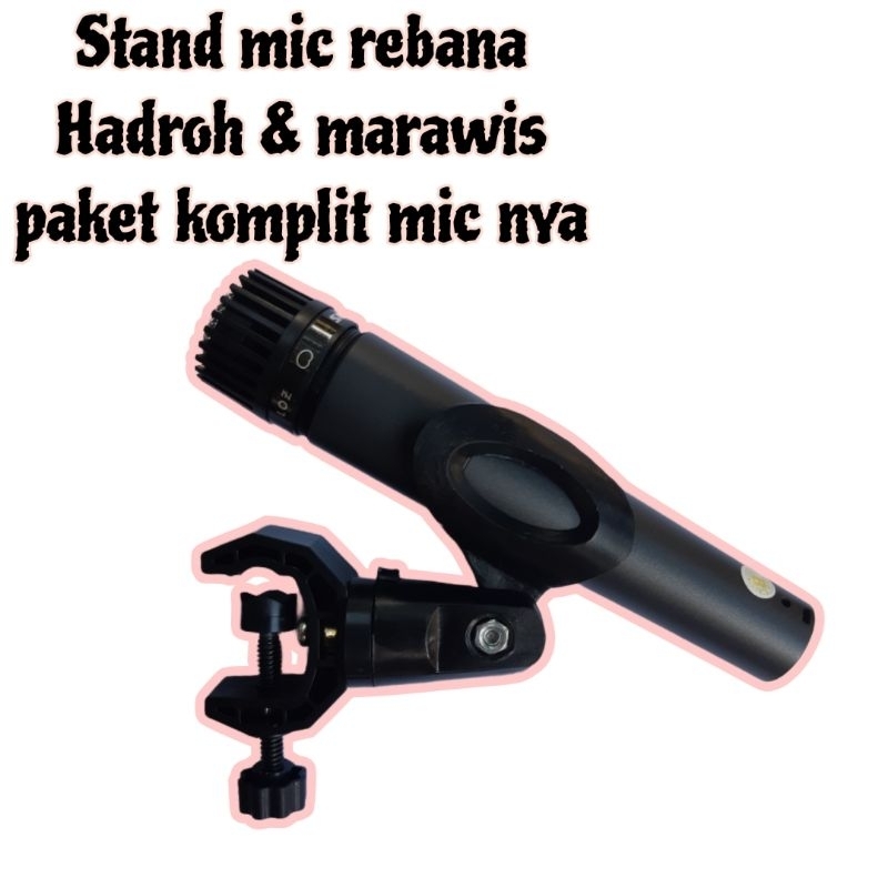 stand mic rebana Hadroh marawis komplit mic