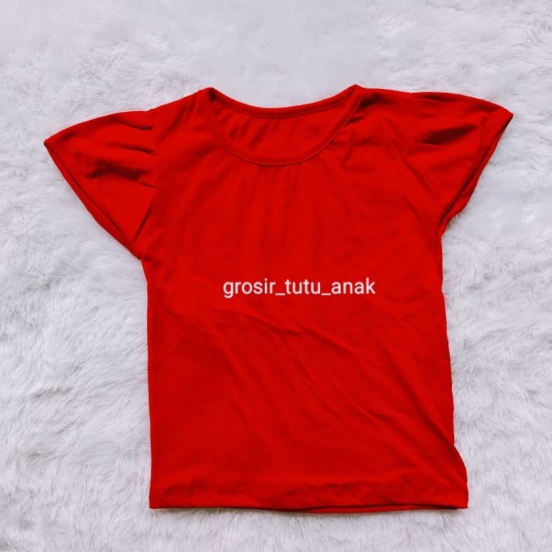 Kaos Anak Perempuan Lengan Pendek Bahan Katun - Atasan Anak Perempuan - Baju Atasan Anak Perempuan -