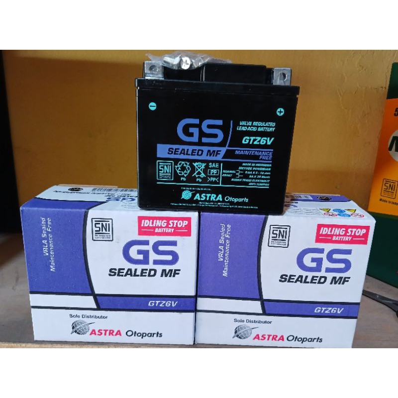 Aki GS Astra Original gs mf gtz6v 5ah/12v