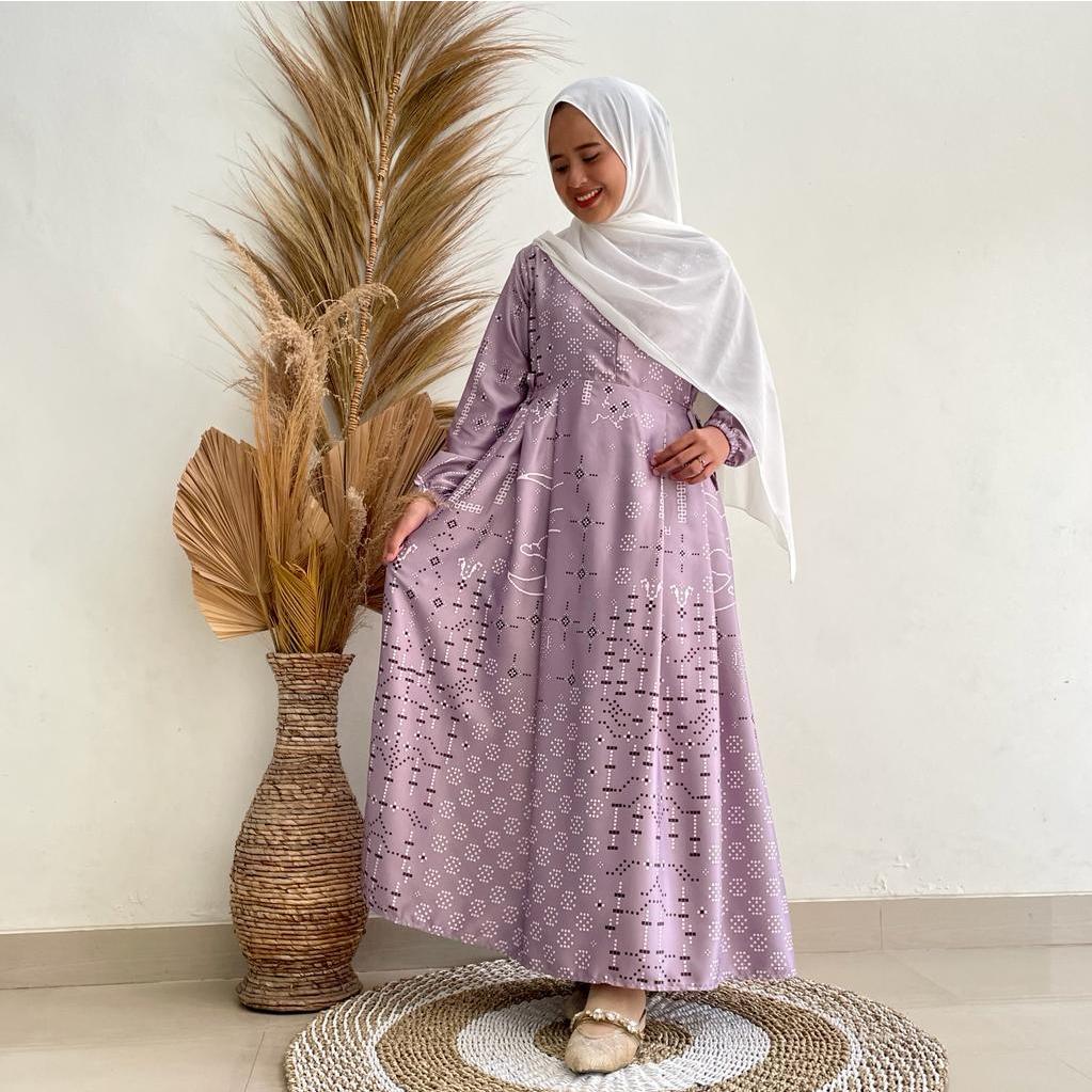 Baju gamis wanita dress couple dior silk