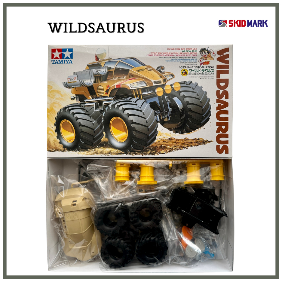 Mobil Rakit Tamiya Mini 4WD - Wildsaurus (ORIGINAL)