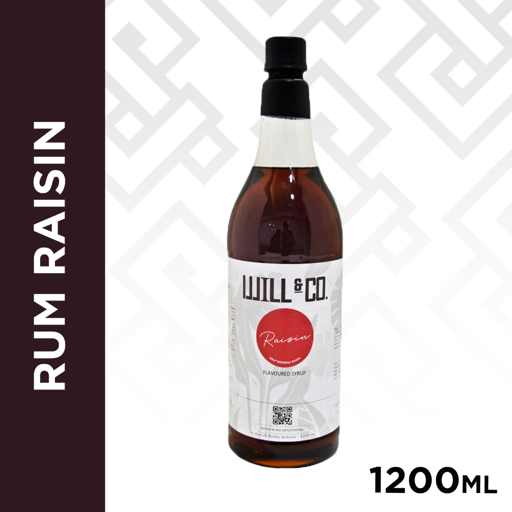 

Sirup Rum Raisin Premium Will&Co 1.2 Liter