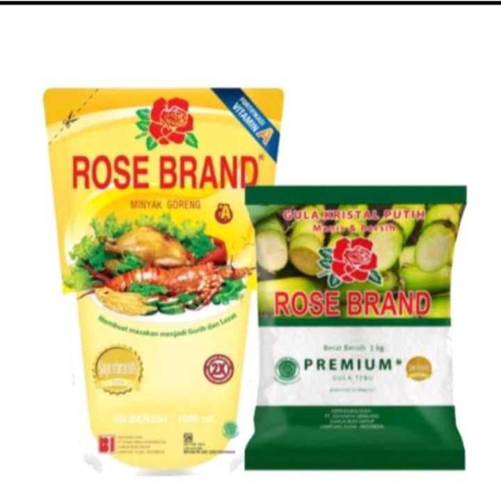 

Paket Belanja Minyak Goreng Rose Brand 2L dan Gula Pasir Rose Brand 1kg