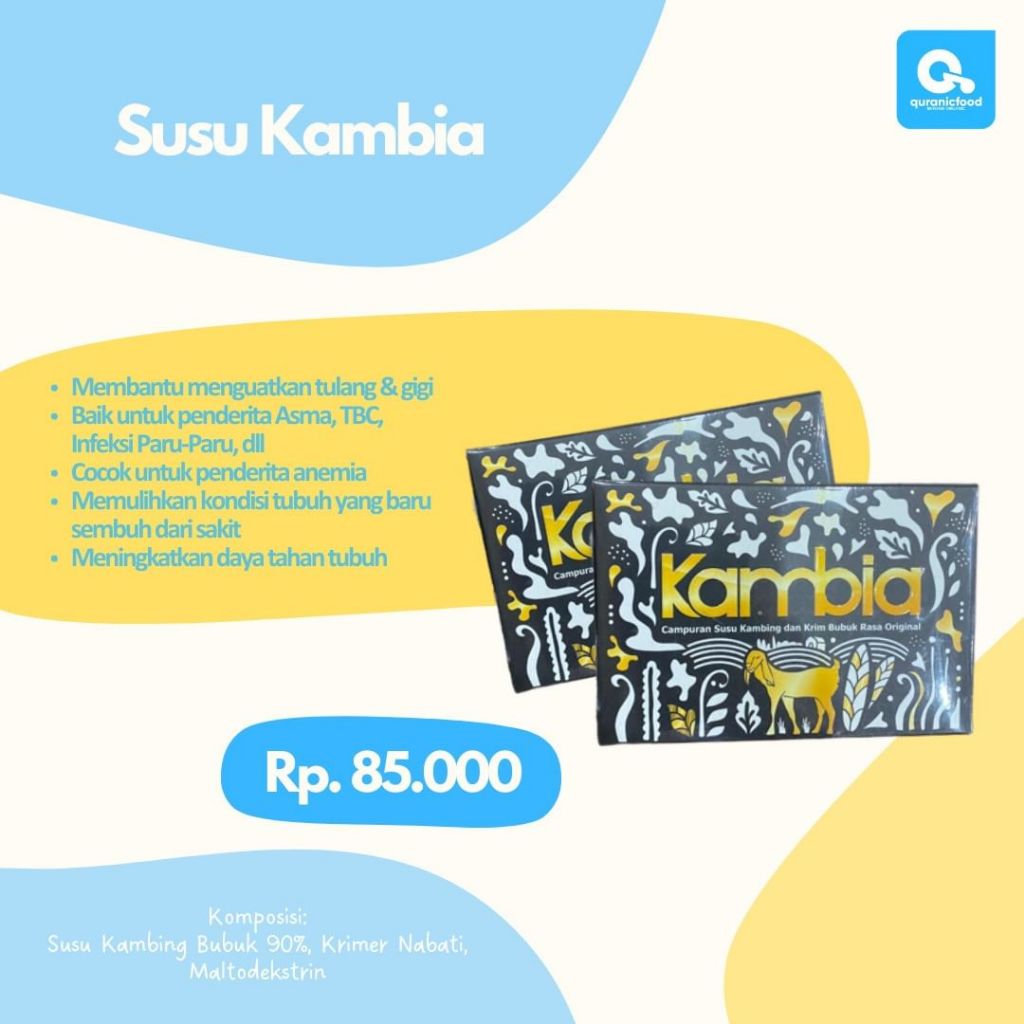 

QUR'ANIC FOOD RABBANI - Susu Kambia
