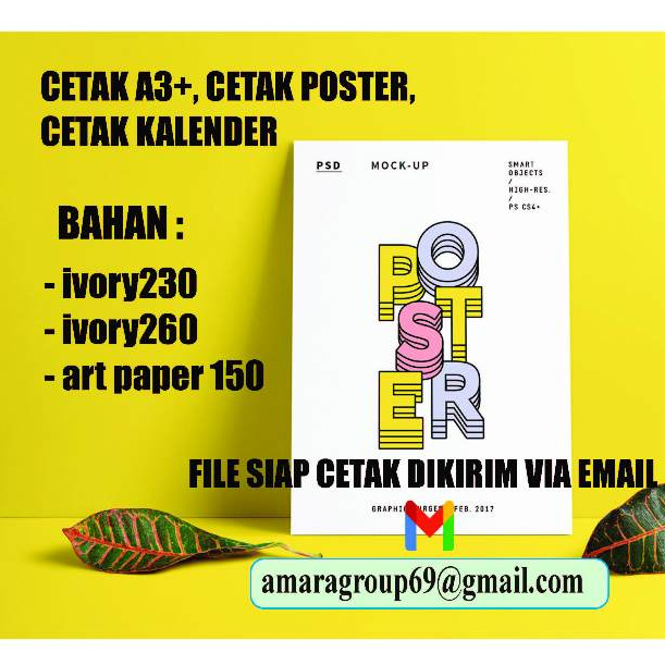 

JASA CETAK A3+, CETAK POSTER, CETAK KALENDER, HASIL TAJAM