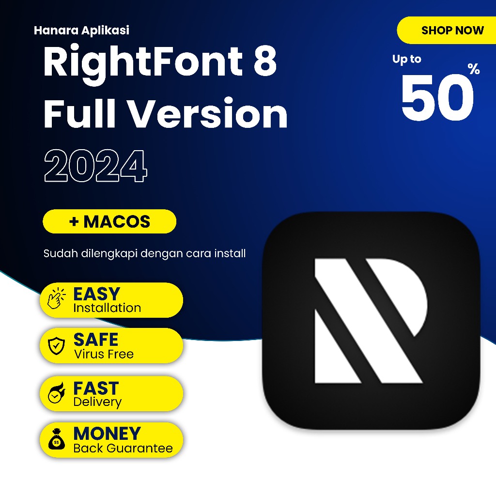 Software Font: RightFont 8 [MAC]