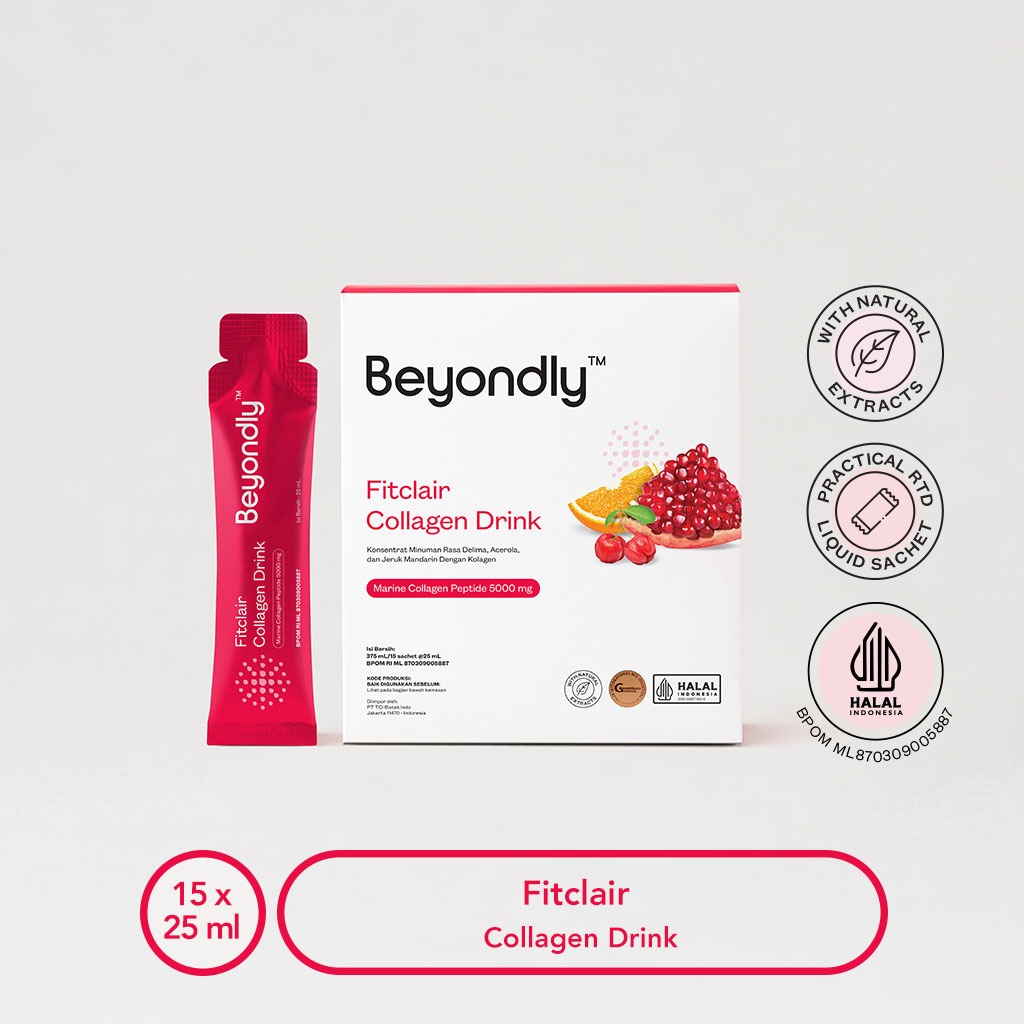 BEYONDLY Fitclair Collagen Drink - Minuman Kolagen (BOX)