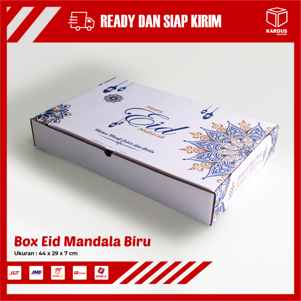

BOX KUKER "HARI RAYA IDUL FITRI" 500 gr Isi 6 Toples lingkaran (Uk. 44 x 29 x 7 cm) Hampers lebaran