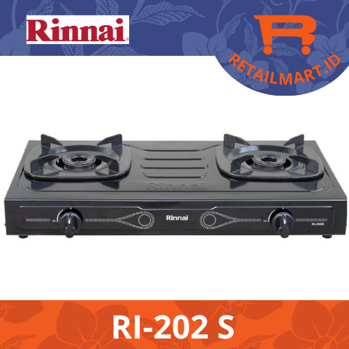 RINNAI RI-202 S KOMPOR GAS 2 TUNGKU MODEL MINIMALIS