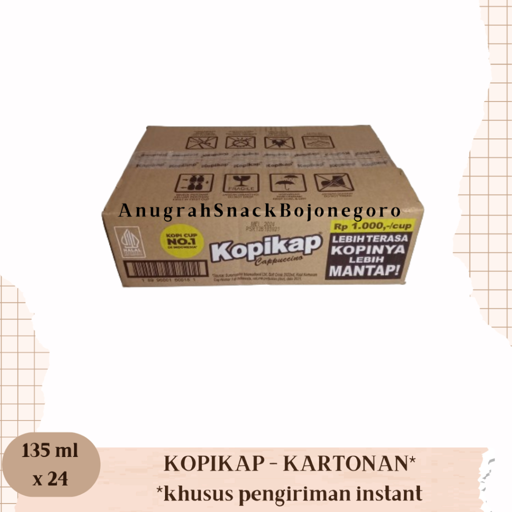 

Kopikap Minuman Kopi Rasa Cappucino 135ml x 24