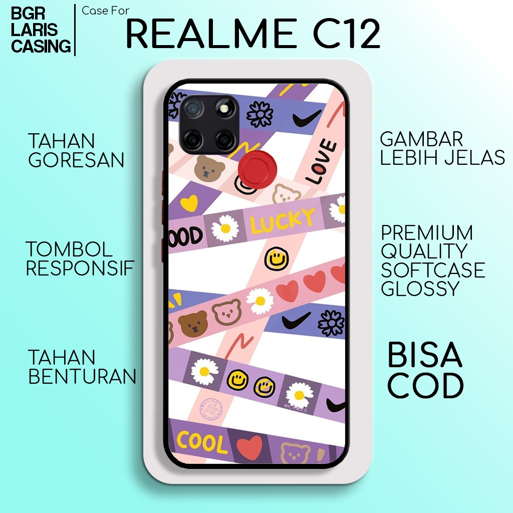 Case Realme C12 Terbaru Stiker Casing Realme C12 Hardcase Softcase Glossy Kesing Terlaris BgrCase