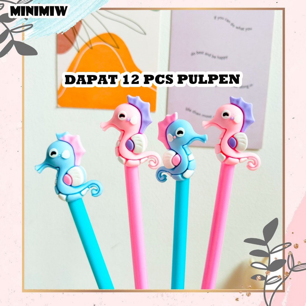 

SELUSIN (12 PCS) PULPEN GEL KUDA LAUT PGK-1072 SEAHORSE PEN PENA BOLPEN BOLPOIN LUCU ANAK ALAT TULIS KANTOR SEKOLAH MURAH TERMURAH COD