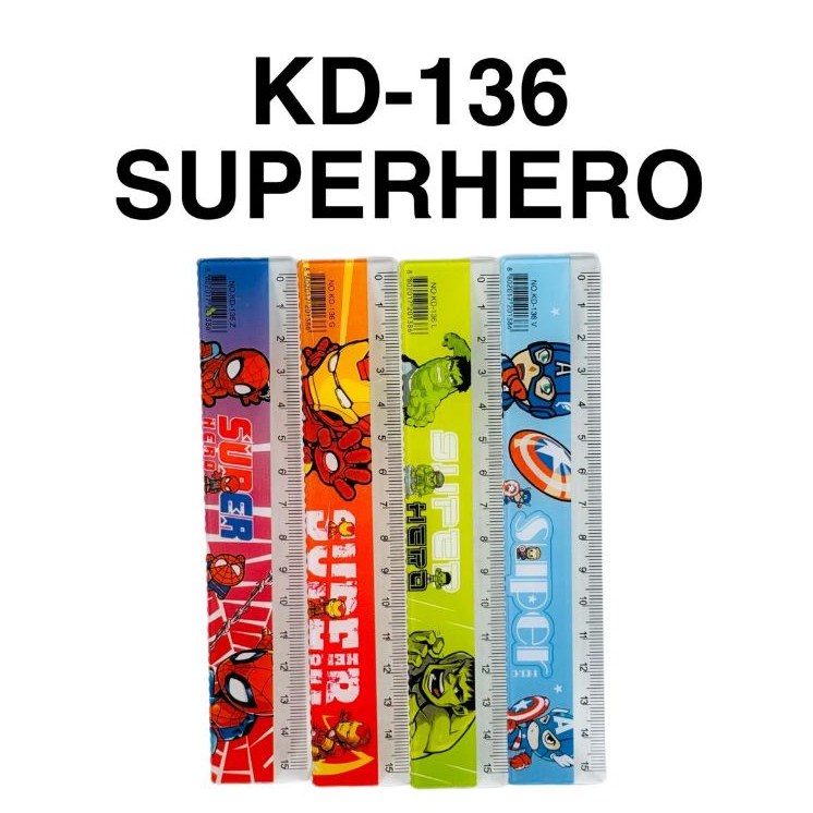 

PENGGARIS 15 CM Avenger KD-136 / Garisan 15 CM Fancy Superhero KD-136