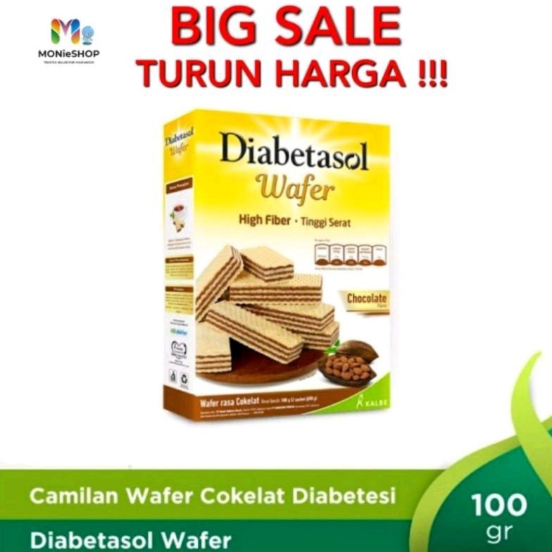 

Past! Murah DIABETASOL WAFER CHOCOLATE 100gr HIGH FIBER DIABETES [294]