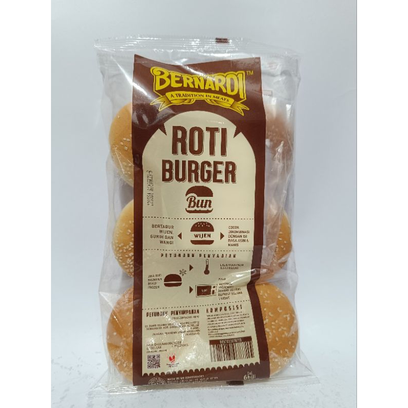 

Roti burger bernardi isi 6/roti burger wijen/roti bun