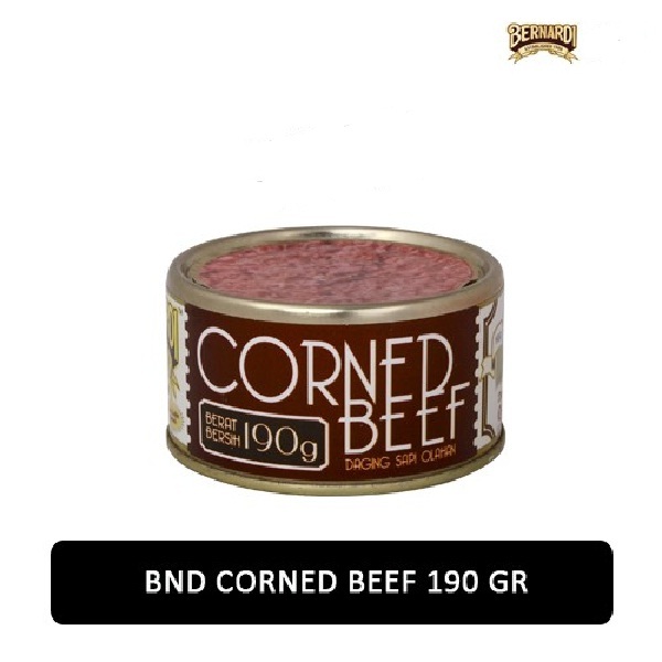 

BERNARDI CORNED BEEF 190GR CAN KORNET SAPI KALENG HALAL