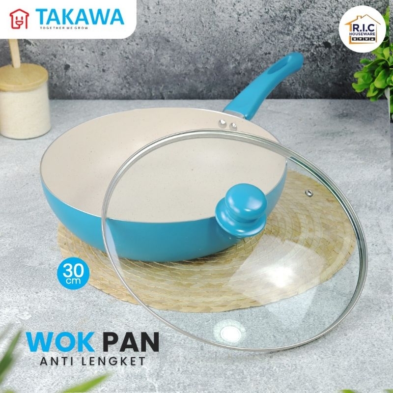 WOK PAN TAKAWA anti lengket 30 cm