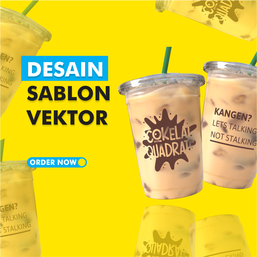 DESAIN ONLY SABLON KEMASAN / PACKAGING / CUP / PLASTIK