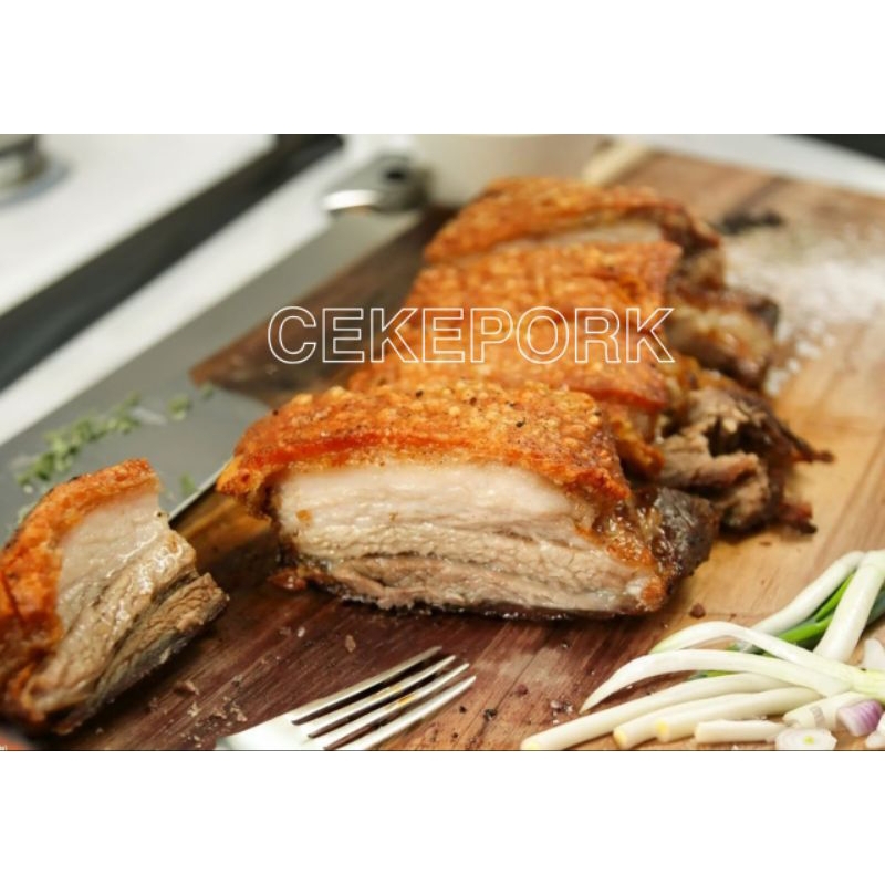 

CRISPY BELLY PORK-BABI ASIN KRISPI- SIOBAK - kemasan vakum 500 gram