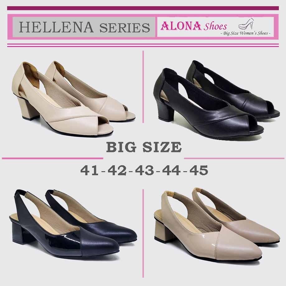 HELLENA SERIES BIG SIZE SHOES sepatu heels wanita ukuran besar jumbo / sapatu pesta kerja kantor cew