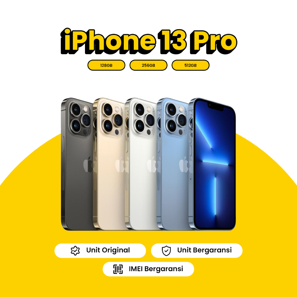 【SECOND】Apple iPhone 13 Pro Original Second Terdaftar Bea Cukai