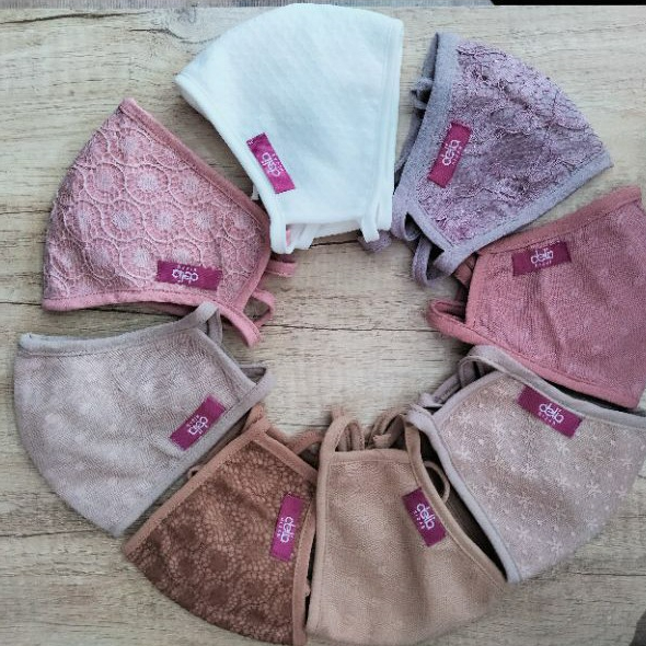 MASKER HIJAB - MASKER BERUKAT - DELIA HIJAB