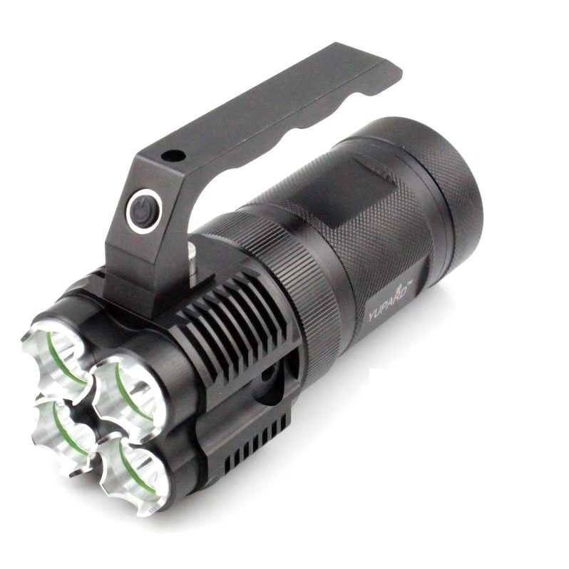 Senter LED 4 XM-L T6 Quad Core Lamp 6000 Lumens