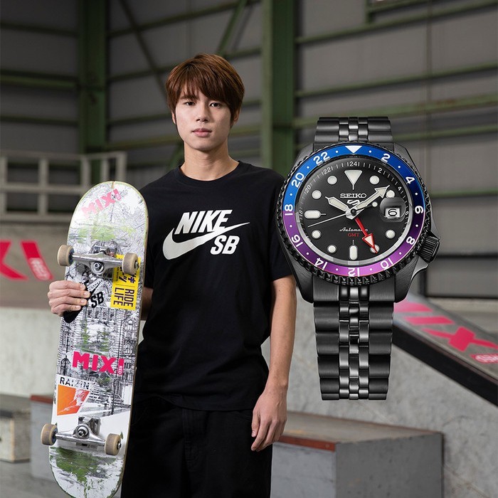 Seiko 5 Sports Yuto Horigome Limited Edition GMT SSK027K1 SSK027 - Jam Tangan Pria
