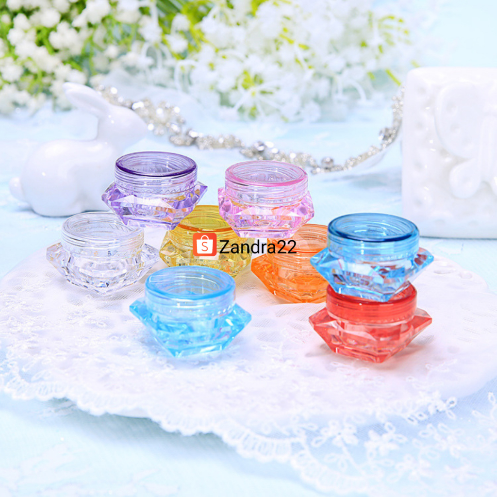 [MIN.2PCS] POT CREAM 3GR 5GR DIAMOND / POT KOSMETIK 3GR 5GR DIAMON/ JAR KOSMETIK POT KRIM 3GR 5GR