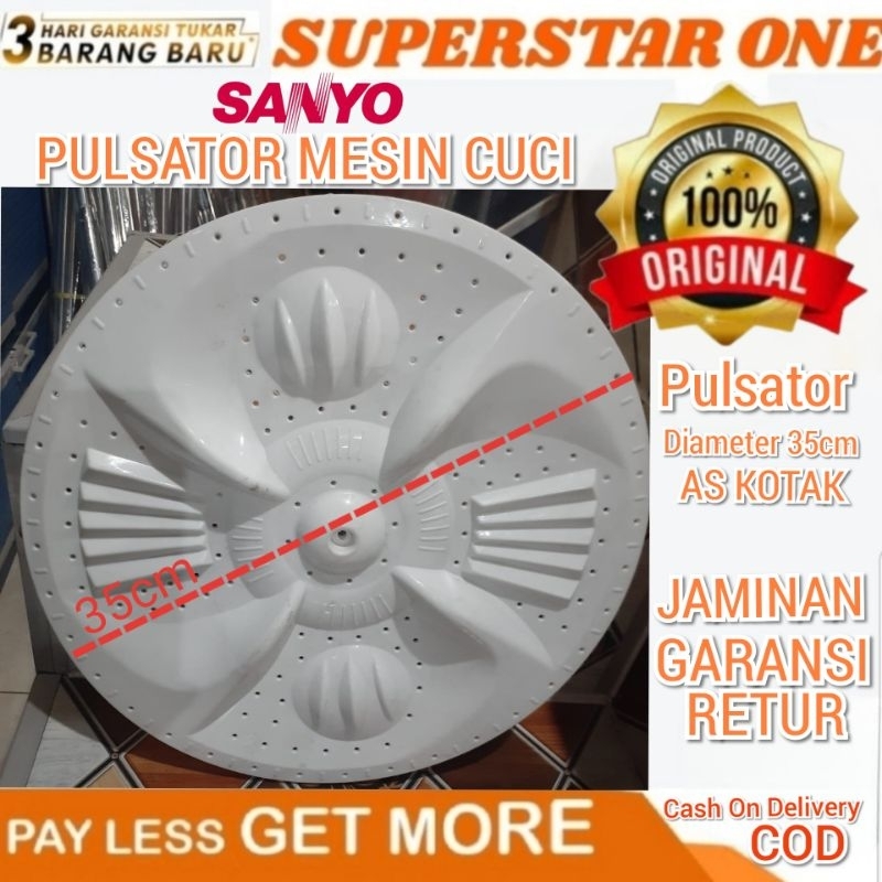 PULSATOR MESIN CUCI SANYO 35CM/PULSATOR DIAMETER 35CM ORIGINAL