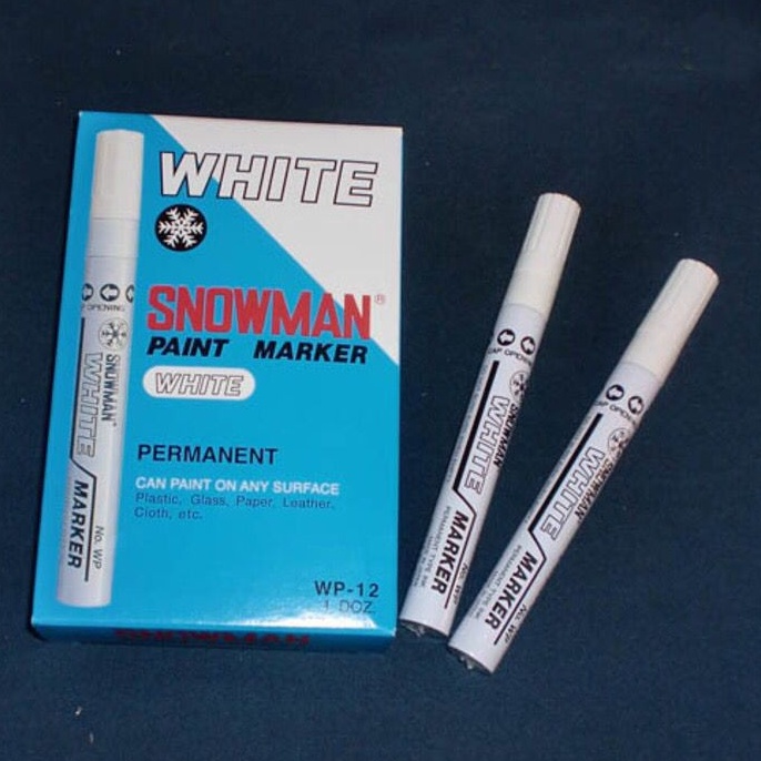 

[✧S27\] SPIDOL SNOWMAN WHITE PAINT MARKER / SPIDOL SNOWMAN PUTIH Bring it back
