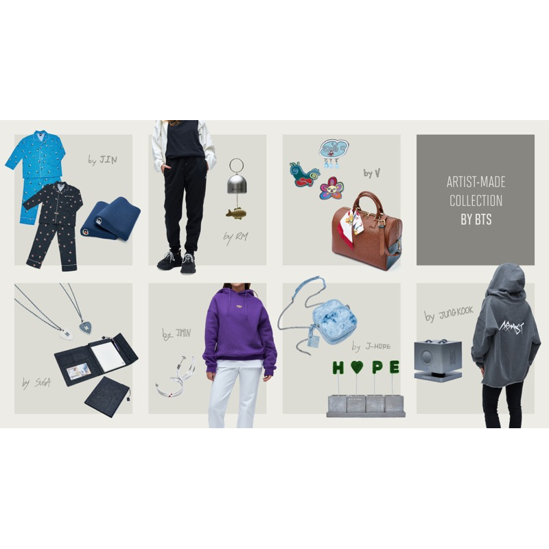 [OPEN PO] ARTIST MADE COLLECTION BTS OFFICIAL 2nd Pre order/ MOODLAMP JK JUNGKOOK / BOSTON BAG V TAE