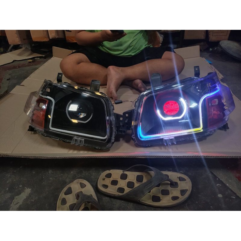Headlamp GRANDMAX full custom Proji BILED dan Alis RGB Padelpop Sein RUNNING