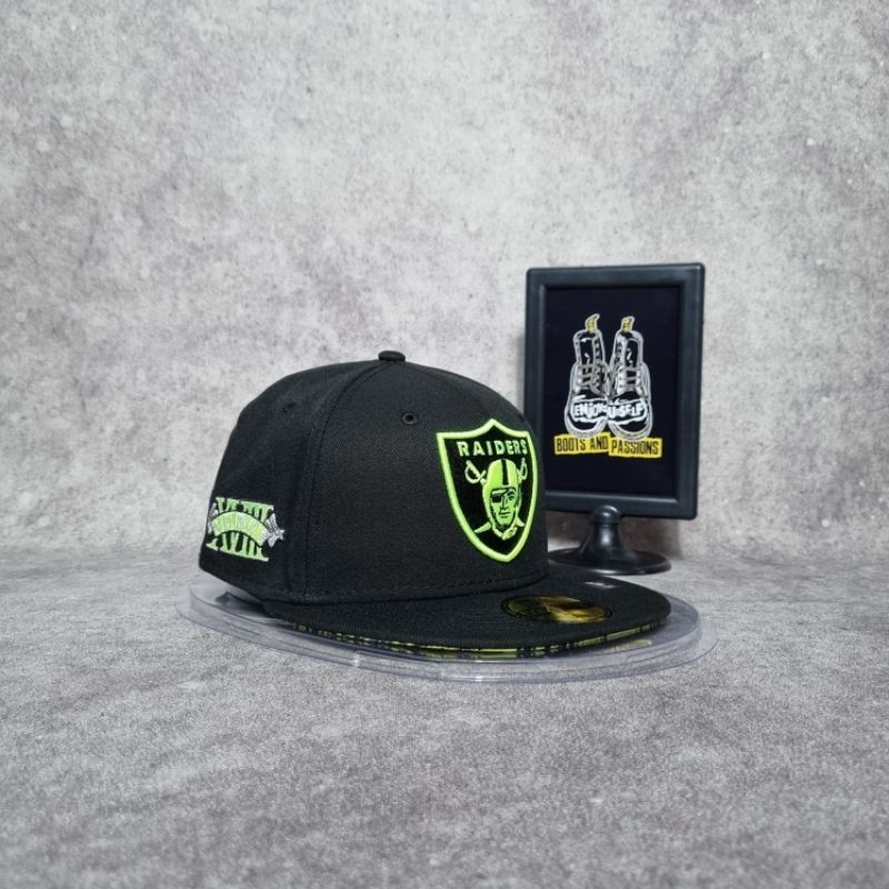 New Era X Raiders 59Fifty 7⅛ Black 5950 NBA NFL MLB Lakers Stussy NY Yankees BRAND NEW BNWT