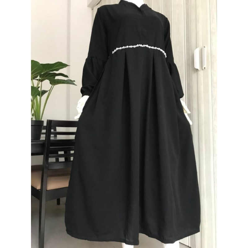 Jubah akhwat jetblack bonanza Set safar RUMMAN Collection