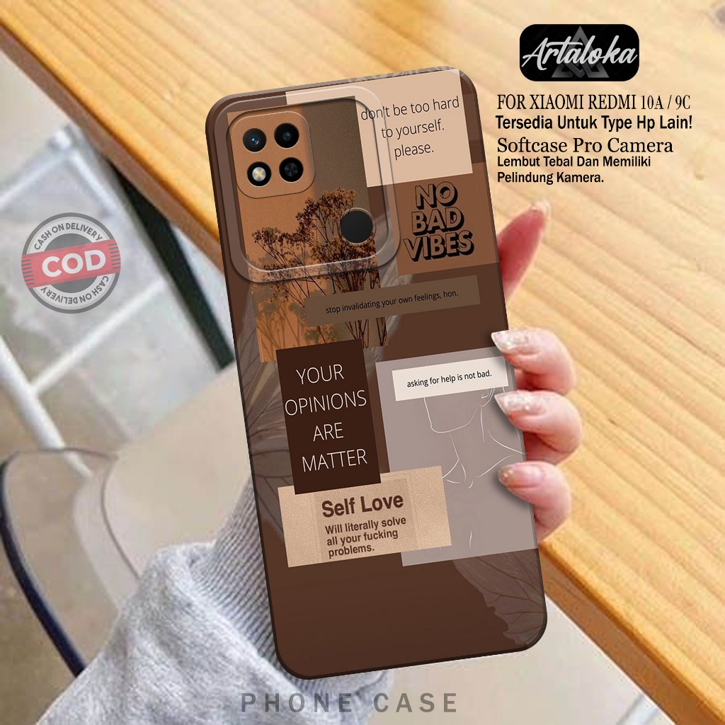 Softcase Hp Xiaomi Redmi 9C/10A Fashion Case Aesthetic Case Xiaomi Redmi 9C/10A Silikon TPU Pro Came