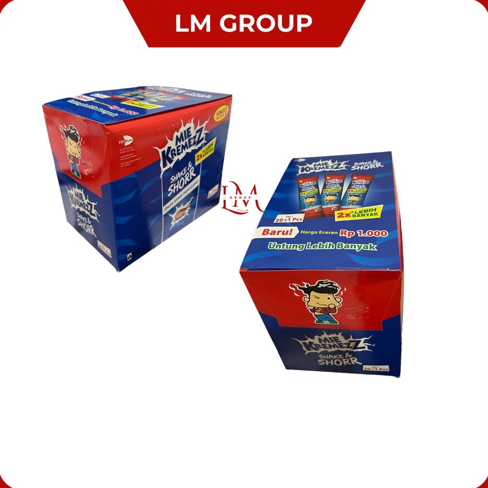 

[Produk TO43] Mie Kremezz Shake & Shorr 1000 1 Box Isi 20+1 pcs @16gr Big Sale