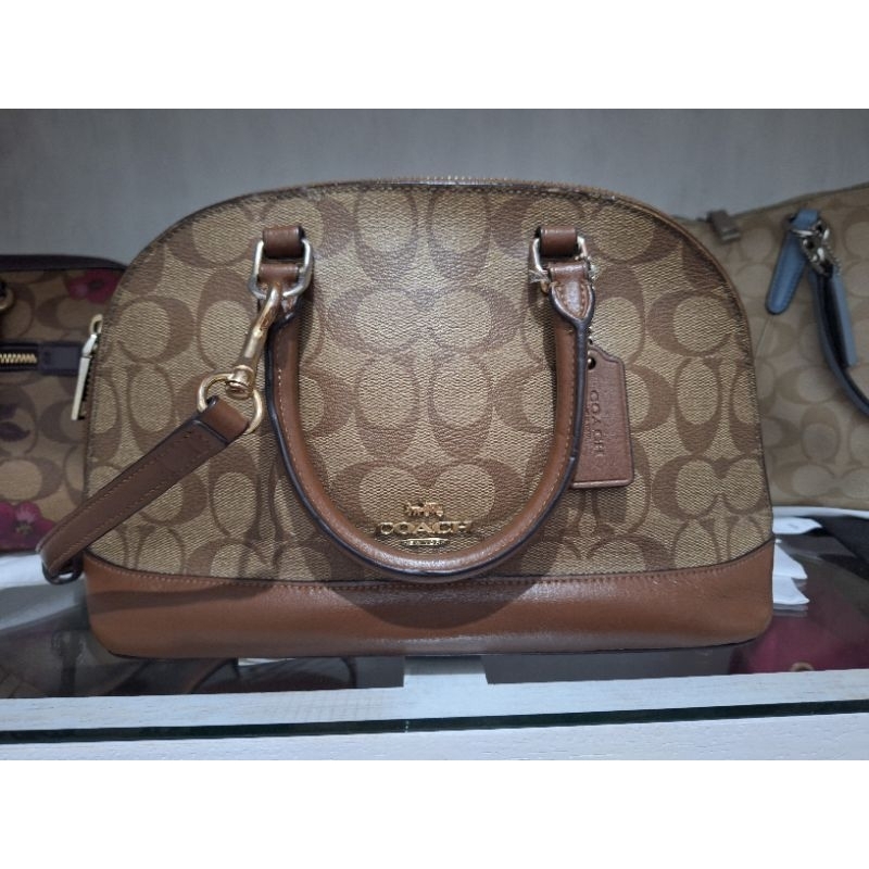>>>> SOLD Igoy>>>>>> PL coach mini siera sign brown VGC