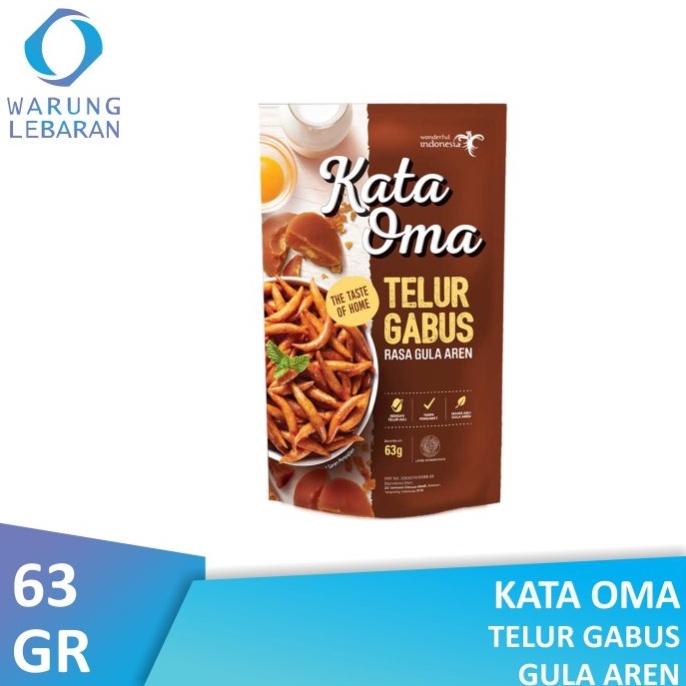 

[✭S89➢] Kata Oma Telur Gabus Gula Aren 63 gr [220]