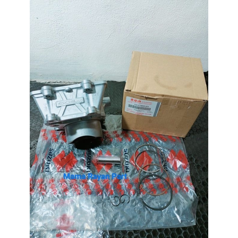 Blok Seher Komplit  Satria Fu New 150, Blok seher+piston,+Ring seher Satria Fu 150 Injeksi